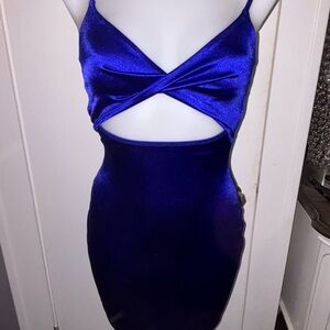 Windsor Royal Blue Backless Dress